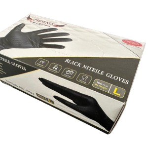 Phoenix Grip Black Nitrile Gloves