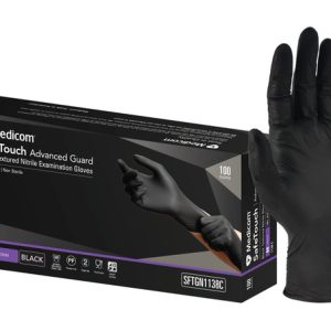 SafeTouch Advanced Guard Black Nitrile Gloves